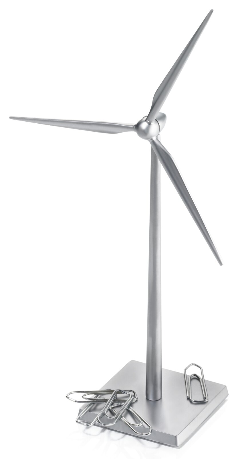Büroklammernhalter Fresh Wind in Silberfarben