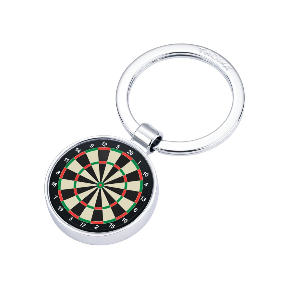 Darts-Schlüsselanhänger in Mehrfarbig / Silberfarben