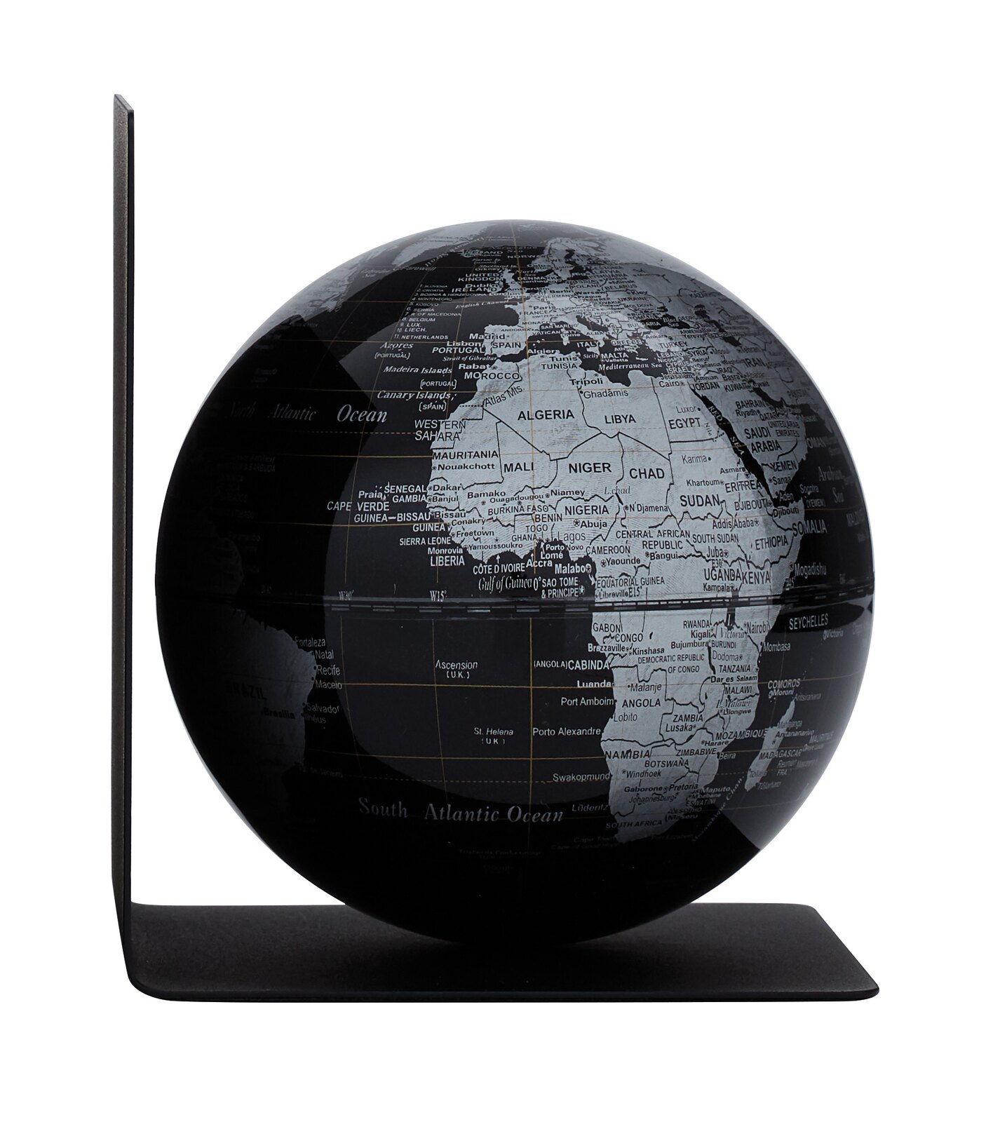 Globus Bookglobe Single in Schwarz / Silberfarben oder Dunkelblau / Goldfarben oder Blau / Grün