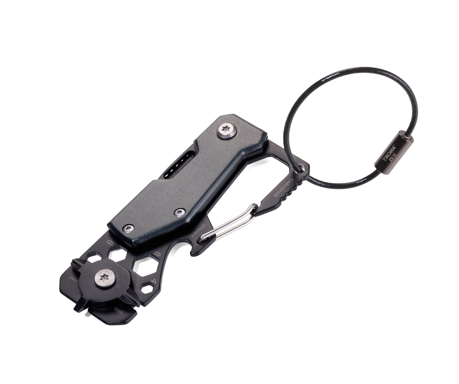 Mini-Werkzeug Toolinator in Schwarz / Titanfarben