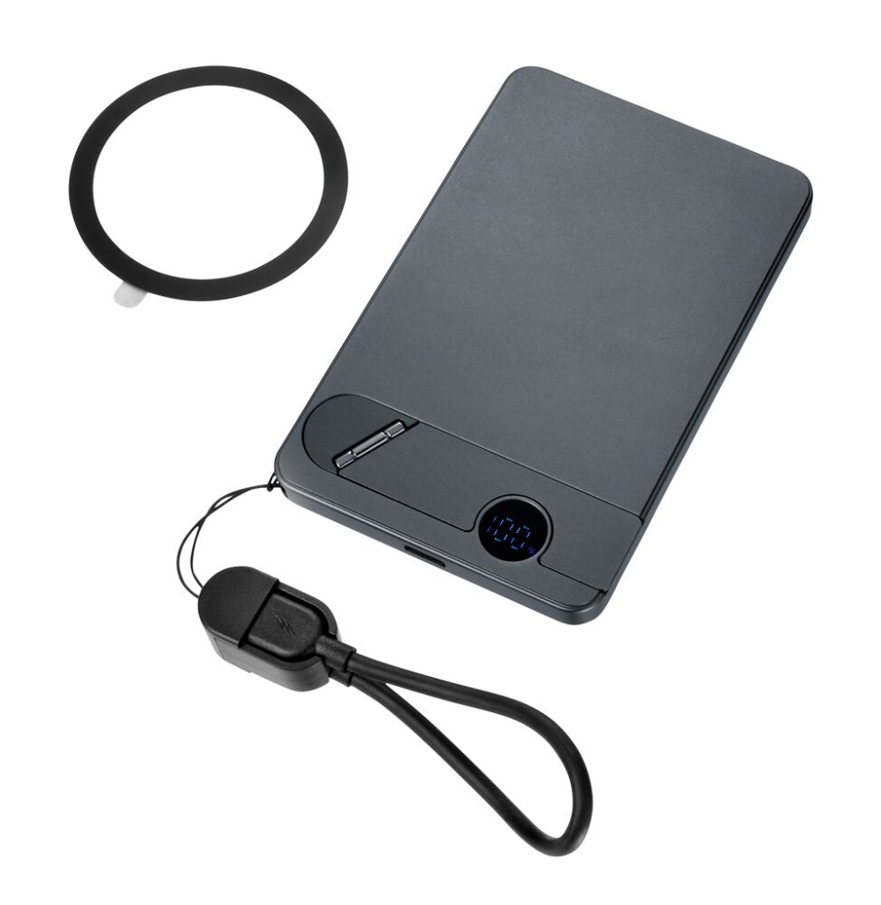 Powerbank Stromkonserve 5 in Grau / Schwarz