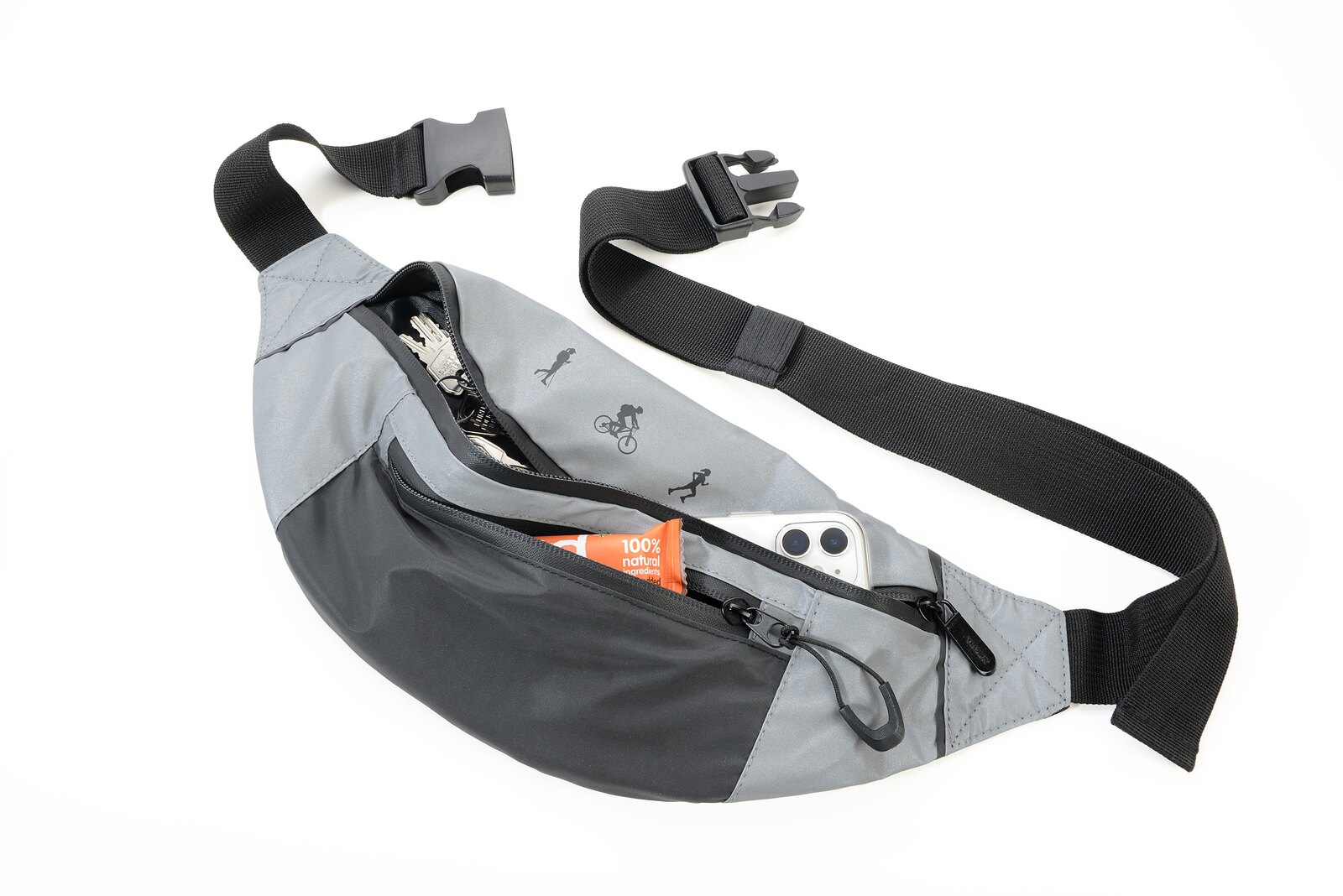 Reflektierende Crossbody-Bag