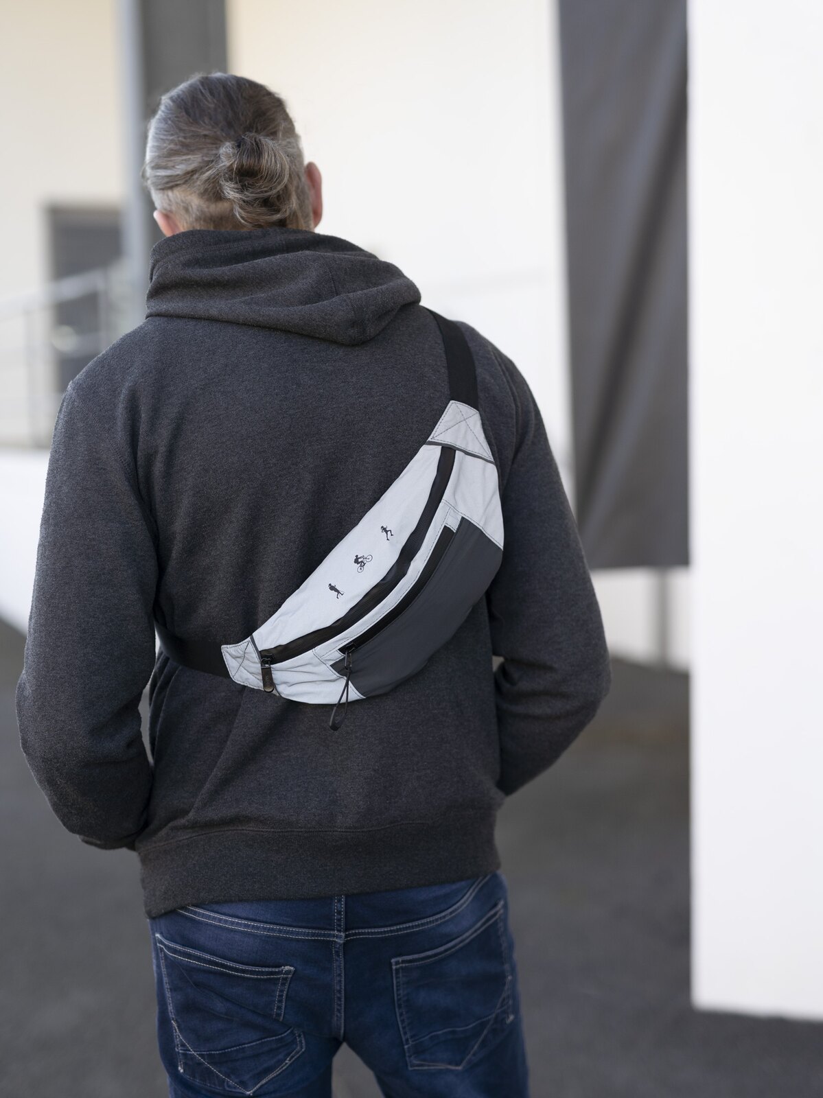 Reflektierende Crossbody-Bag