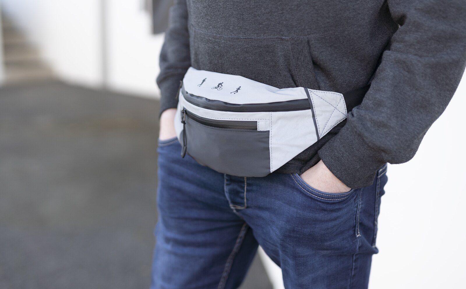 Reflektierende Crossbody-Bag