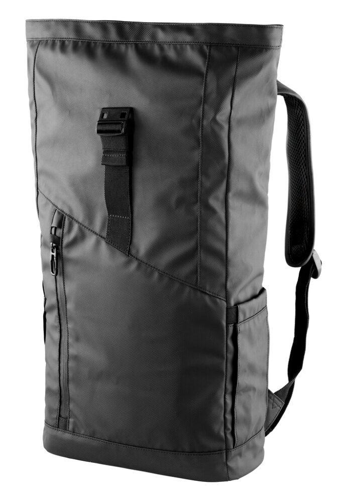 Rolltop-Rucksack Kompakt Schwarz