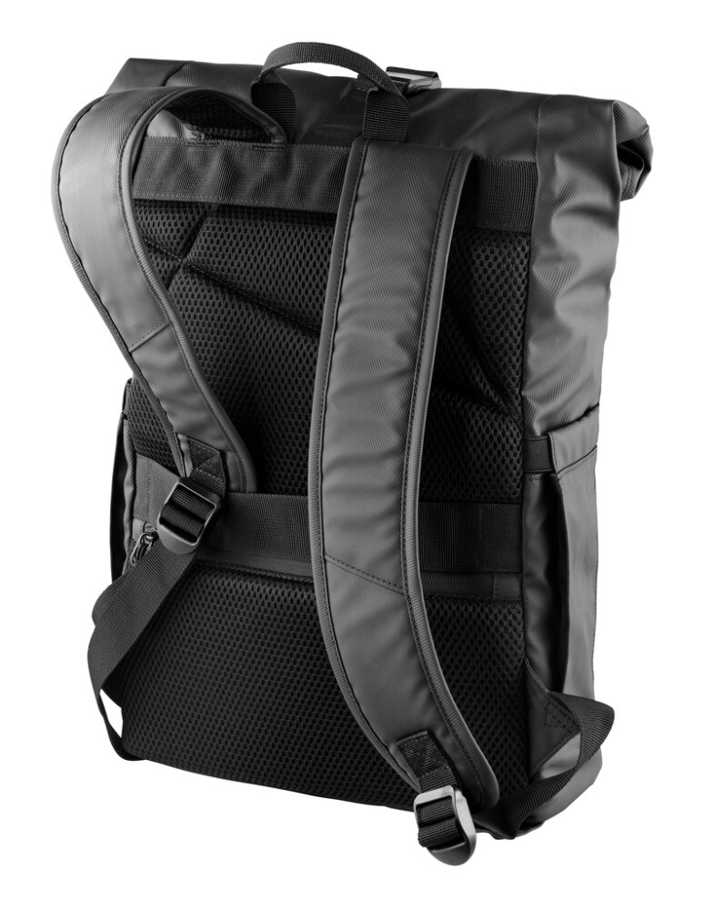 Rolltop-Rucksack Kompakt Schwarz