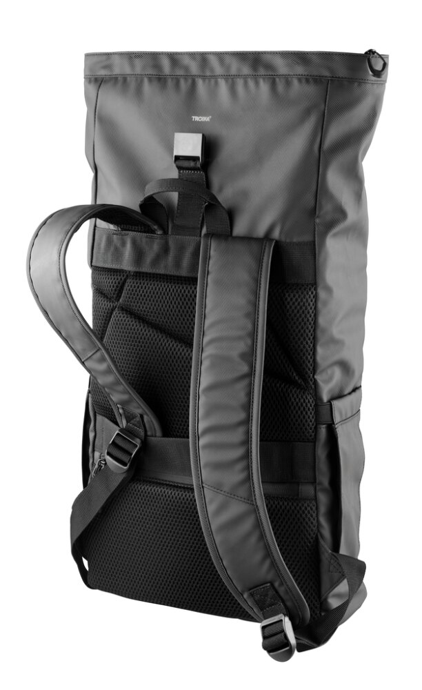 Rolltop-Rucksack Kompakt Schwarz