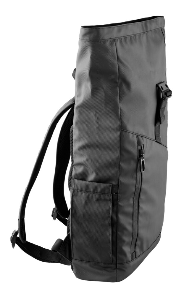 Rolltop-Rucksack Kompakt Schwarz