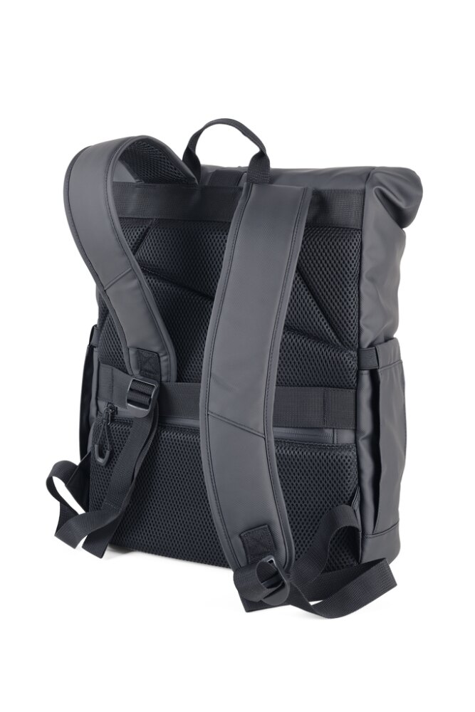 Rolltop-Rucksack Schwarz