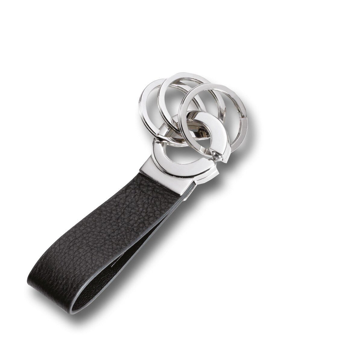 Schlüsselanhänger Key-Click in Schwarz / Silberfarben