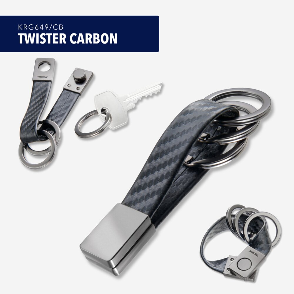Schlüsselanhänger Twister Carbon