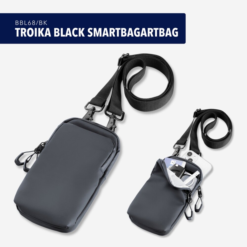 Smartphone-Umhängetasche Schwarz