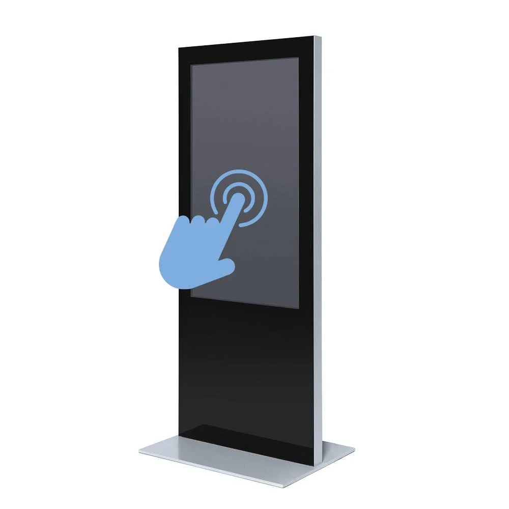 Digitale Infostele Slim Mit 55" Samsung-Bildschirm und Touch-Folie