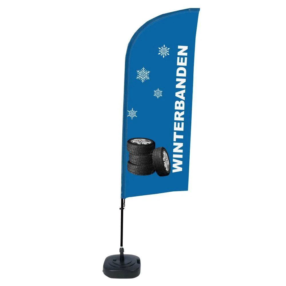 Beachflag Alu Wind Komplett-Set Winterreifen Niederländisch ECO