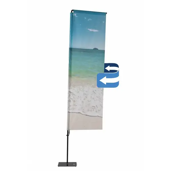 Beachflag Alu Square 155cm Druck Doppelseitig