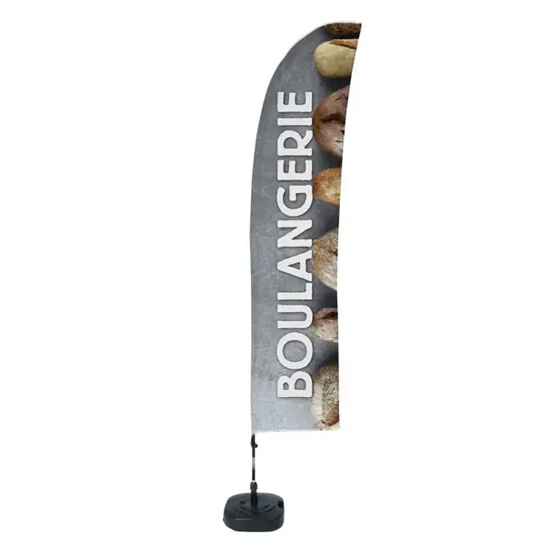 Beach Flag Budget Wind Complete Set Bakery French