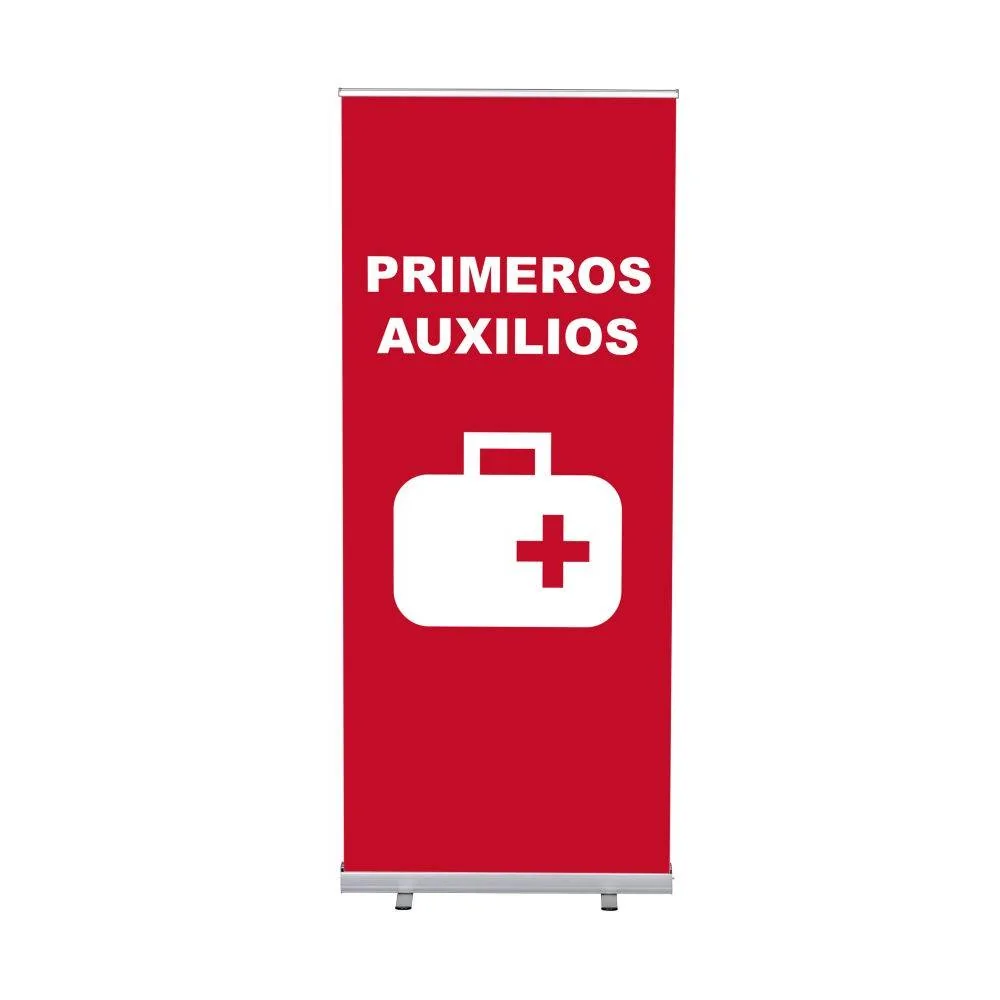 Roll-Banner Budget 85 Komplettset Erste Hilfe Spanisch