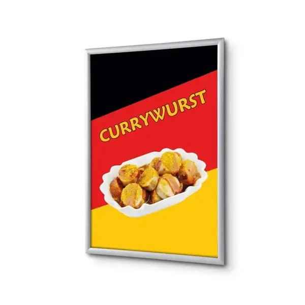 Klapprahmen A1 Komplettset Currywurst