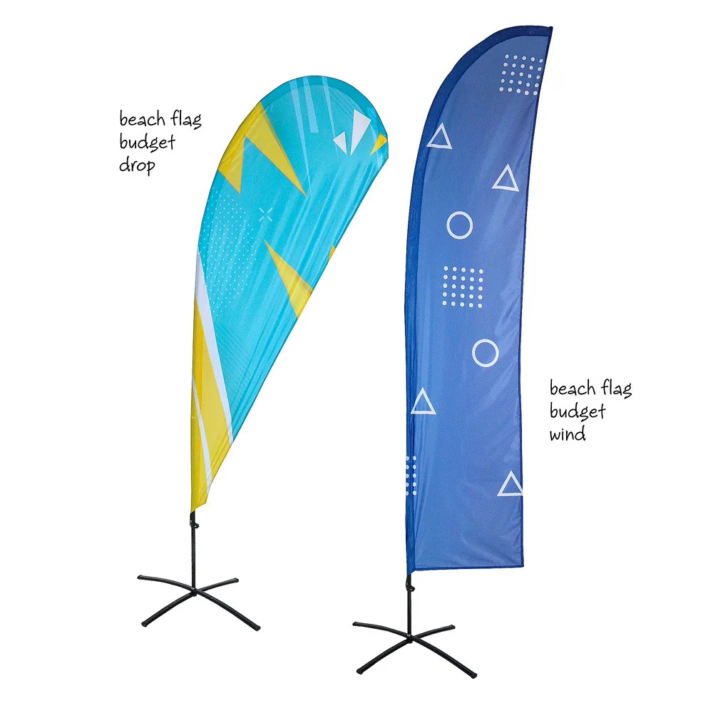 Beachflag Budget Wind Und Drop Large