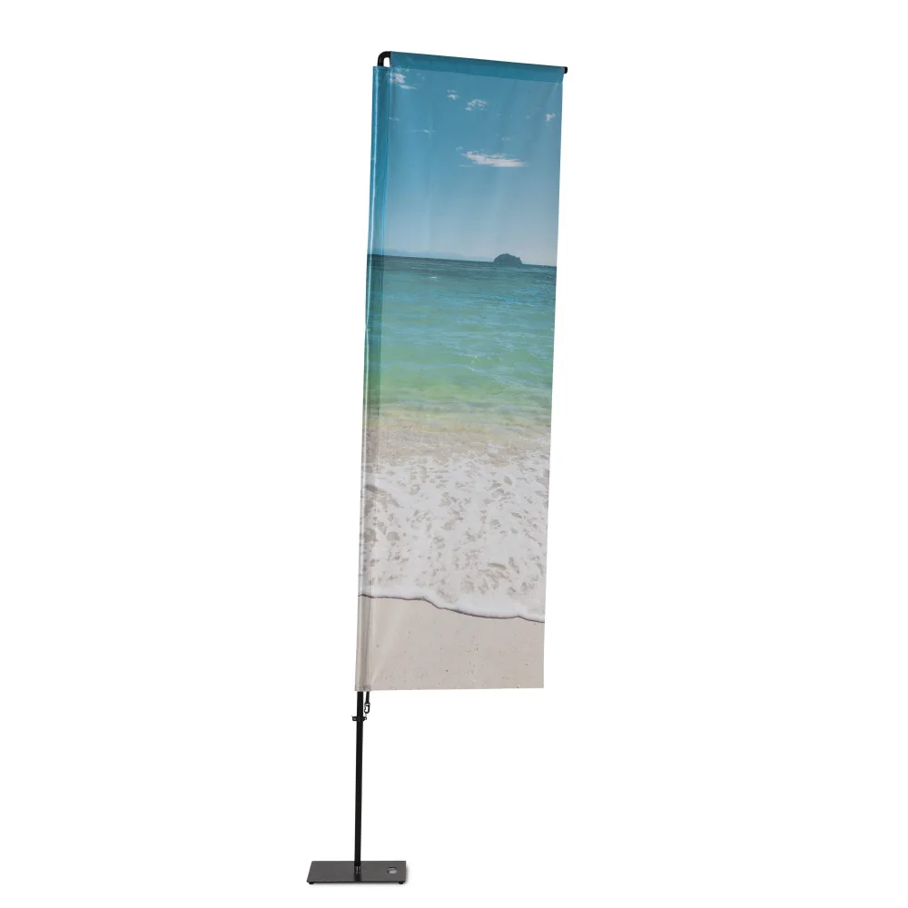 Beachflag Alu QuadratForm 240cm Gesamthöhe