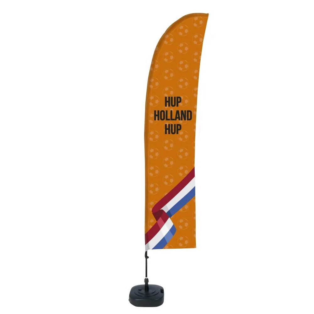 Beach Flag Budget Komplettset Wind Large Orange Hup Holland