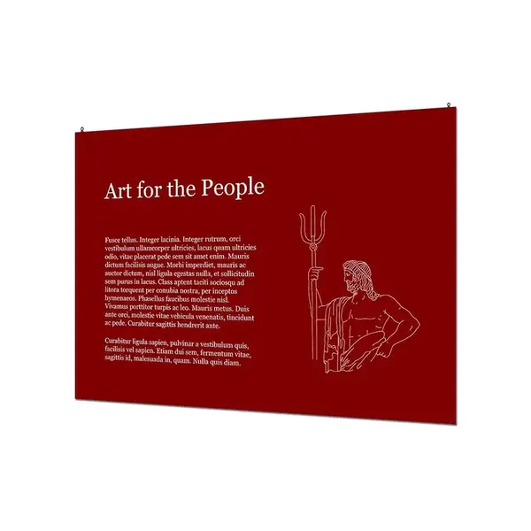 Indoor Wandschild Basic 70 x 100 cm KAPA® 5 mm