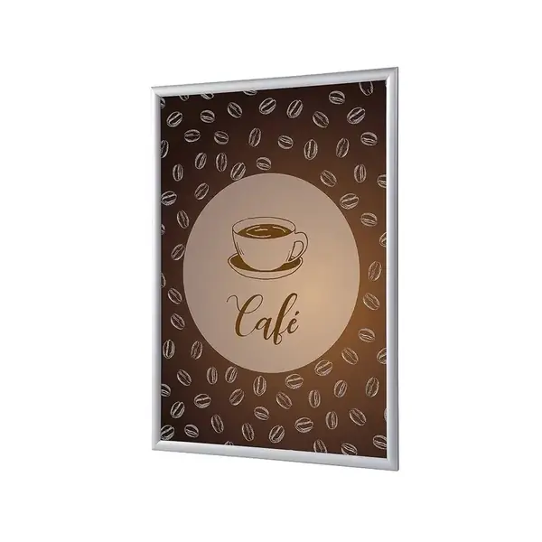 Klapprahmen A1 Komplettset Kaffee Französisch