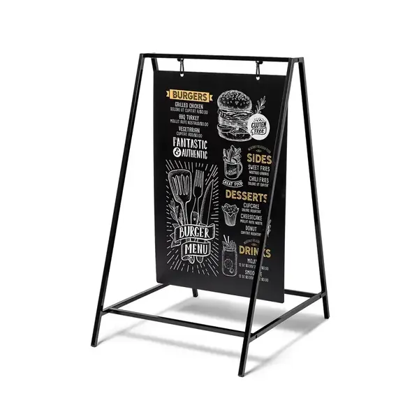 Kreidetafel Kundenstopper Swing 50 x 70 cm Schwarz