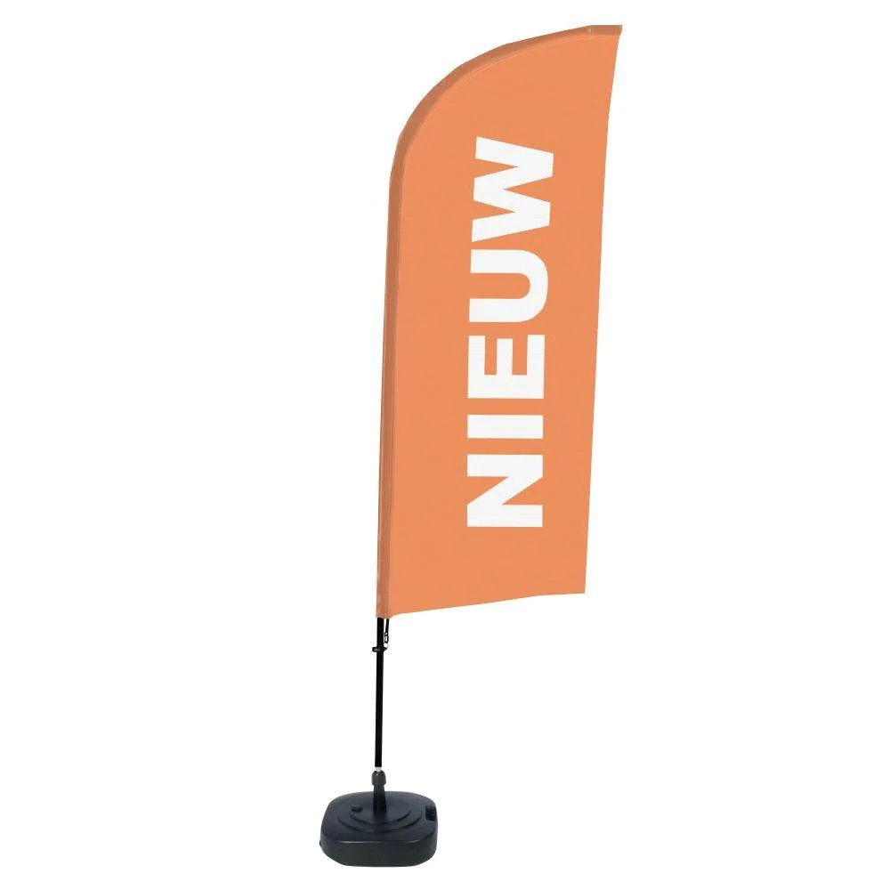 Beachflag Alu Wind Komplett-Set Neu Orange Niederländisch ECO
