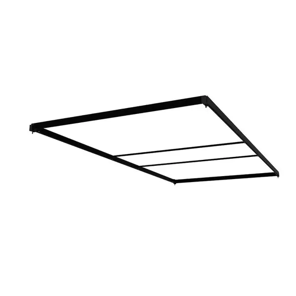 FlexFrame Dach 120 x 250 cm Schwarz (inkl. Extension Set 50 cm)