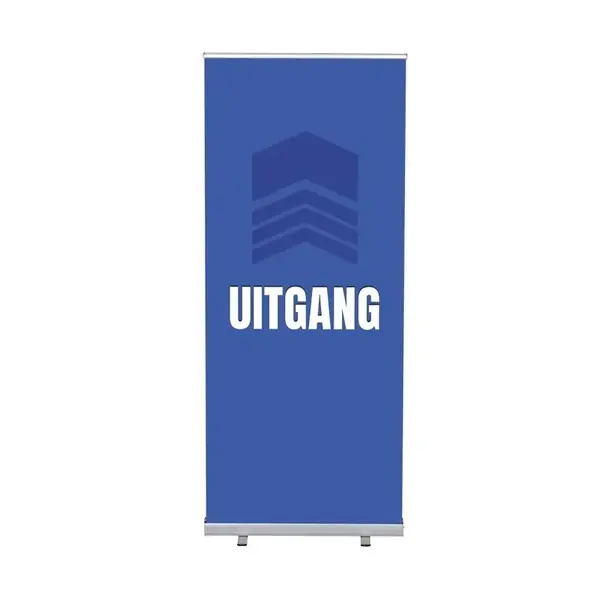 Roll-Banner Budget 85 Komplettset Ausgang Blau Niederländisch