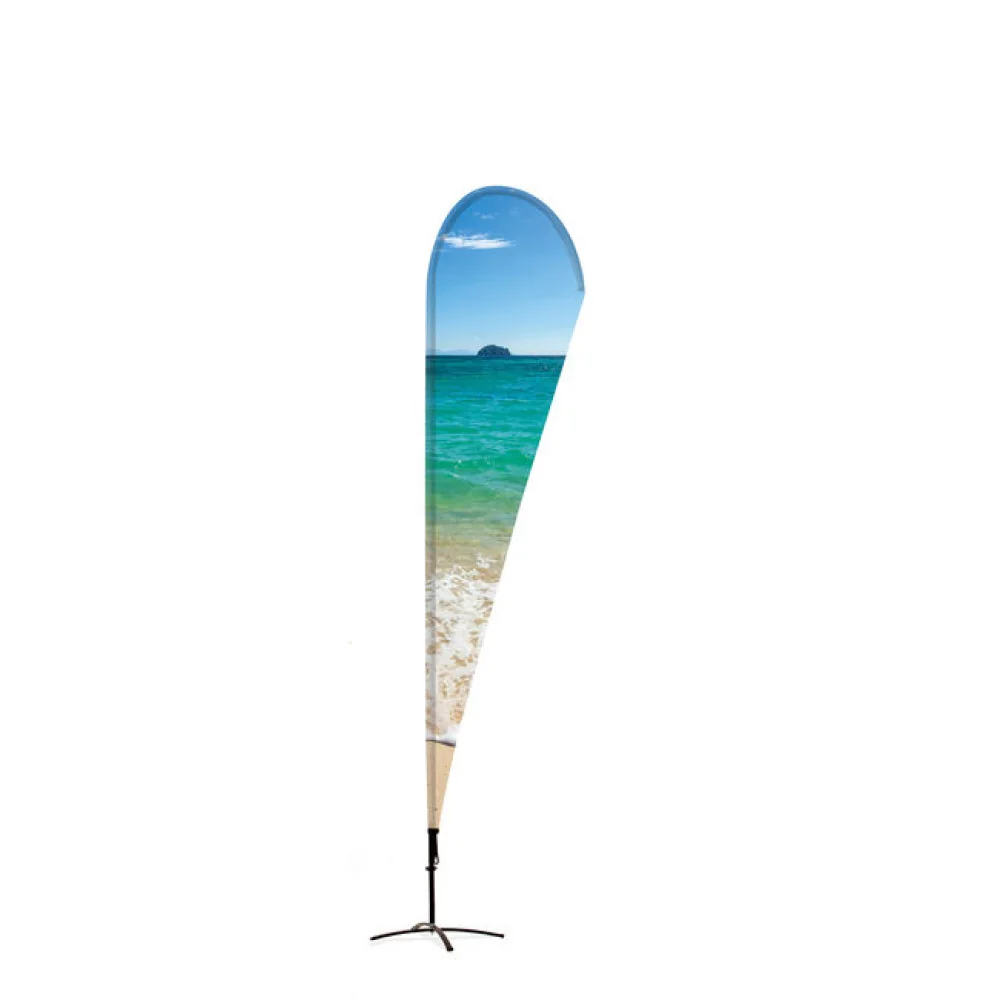 Beachflag Alu TropfenForm 235cm Gesamthöhe mit luxuriöser Tasche