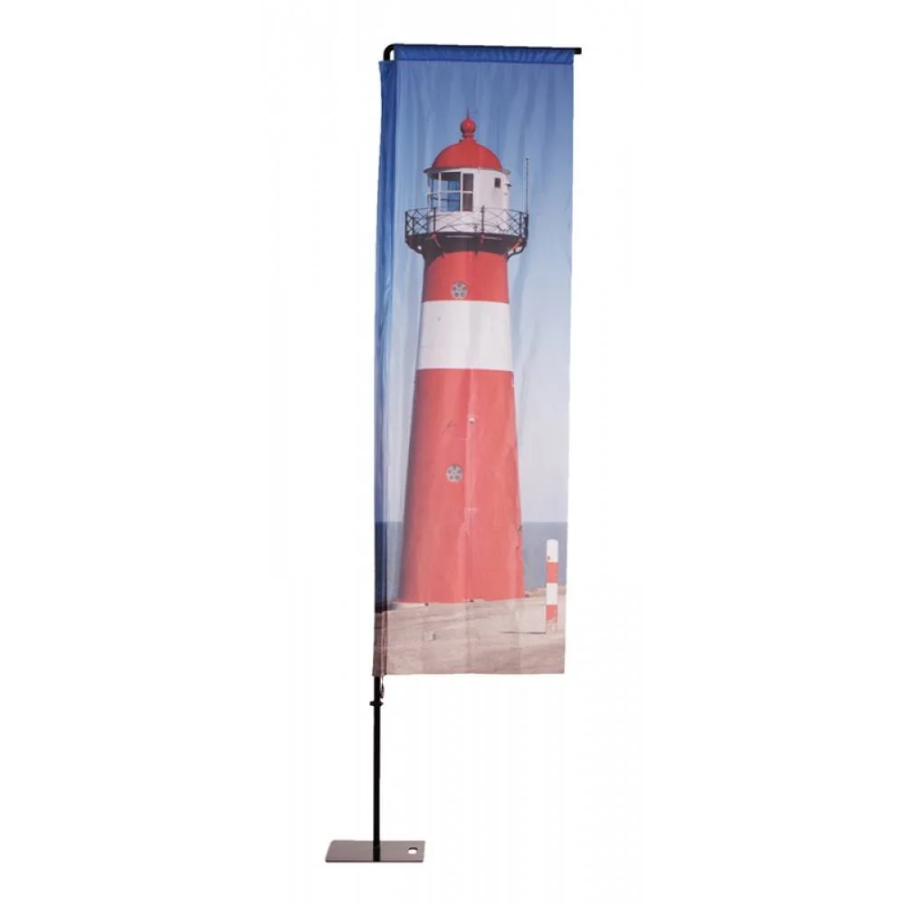 Beachflag Alu QuadratForm 155cm Eco-Druck