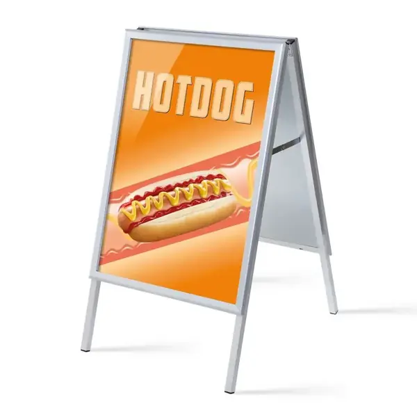 Kundenstopper A1 Komplettset Hot Dog Englisch