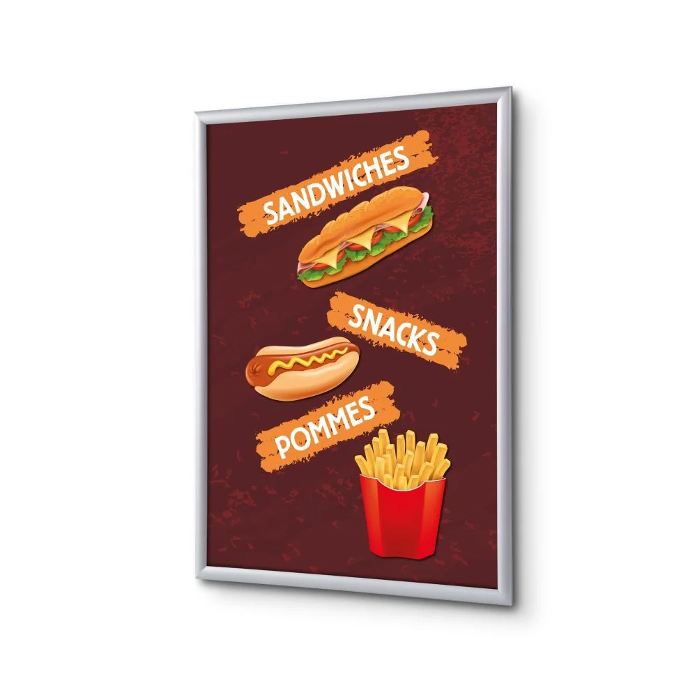 Klapprahmen A1 Komplettset Snacks Deutsch