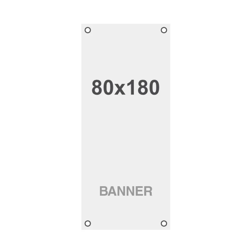 Latex Symbio frontlit 80x180cm matt 510g m2- 4x Lochhalterung