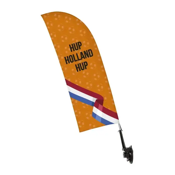 Fensterflagge Komplettset Einseitig Orange Hup Holland