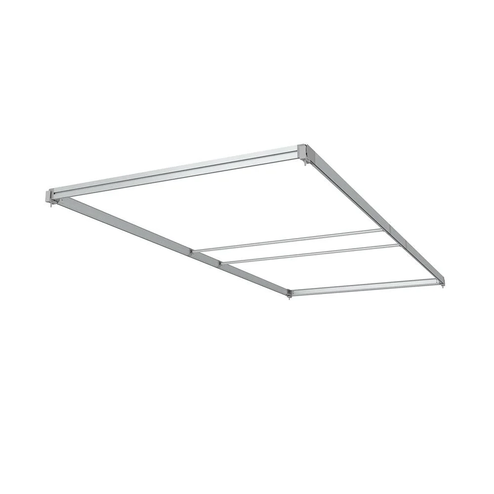 FlexFrame Dach 100 x 230 cm Silber (inkl. Extension Set 30 cm)