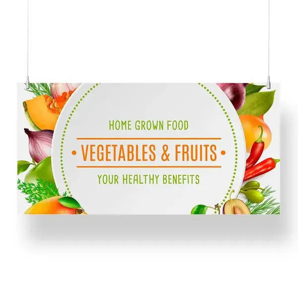 Overhead Banner 60 x 120 cm KAPA® 5 mm Einseitig