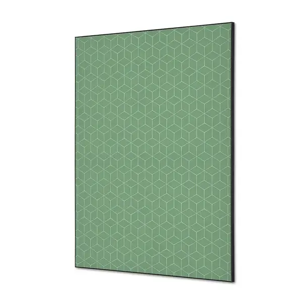 Spannstoff Wanddekoration SET A1 Hexagon Grün