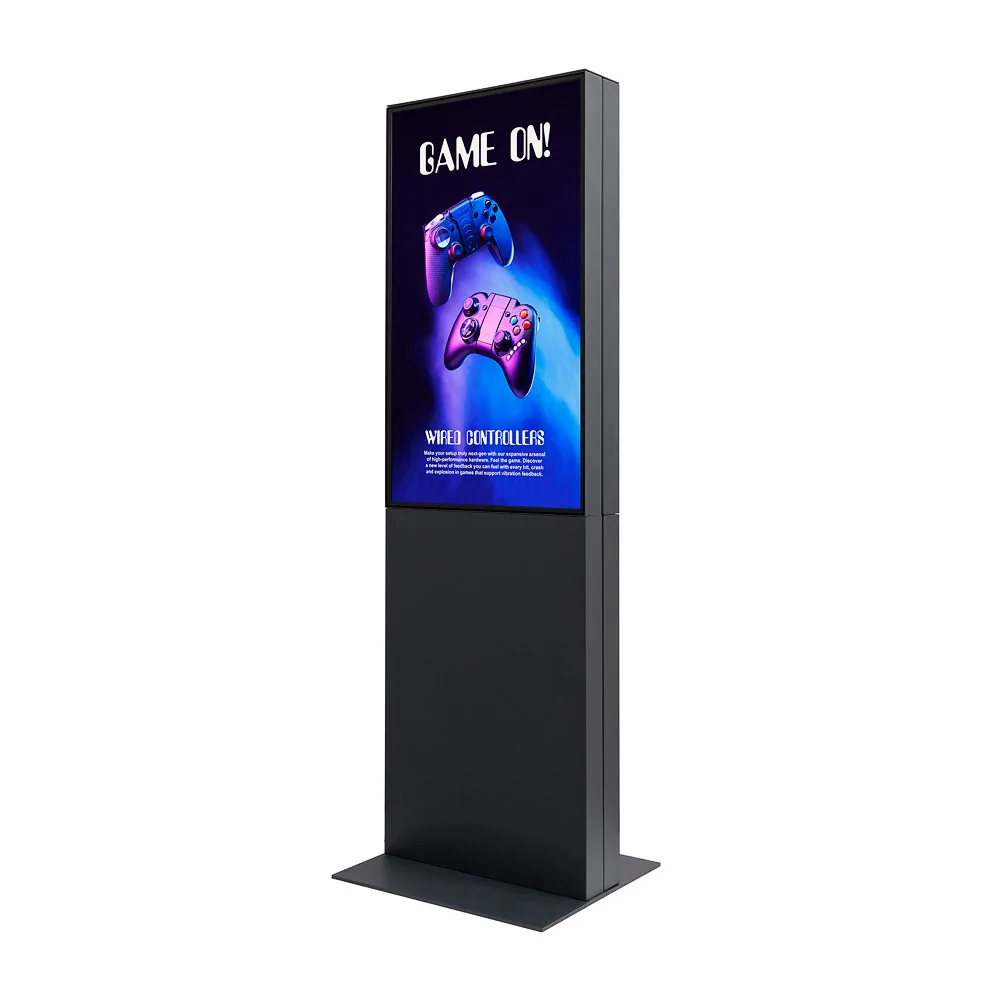 Digitale Infostele doppelseitig 43" mit Samsung-Bildschirm Weiß