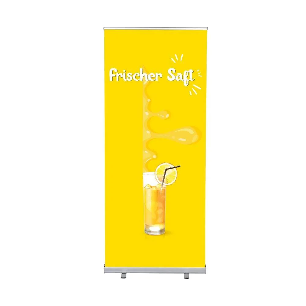 Roll-Banner Budget 85 Komplettset Frischer Saft Deutsch