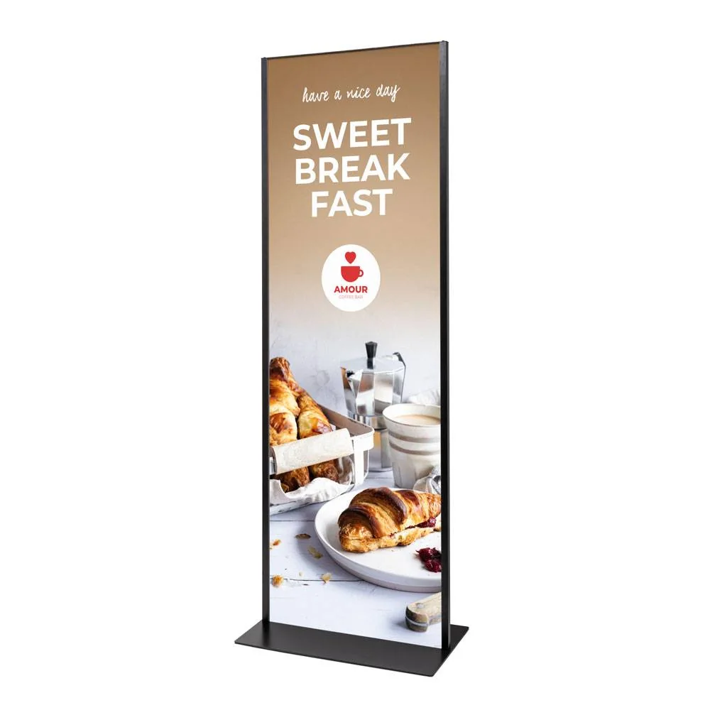 Totem Panel Plus 700x2000x3mm RAL9005 Schwarz