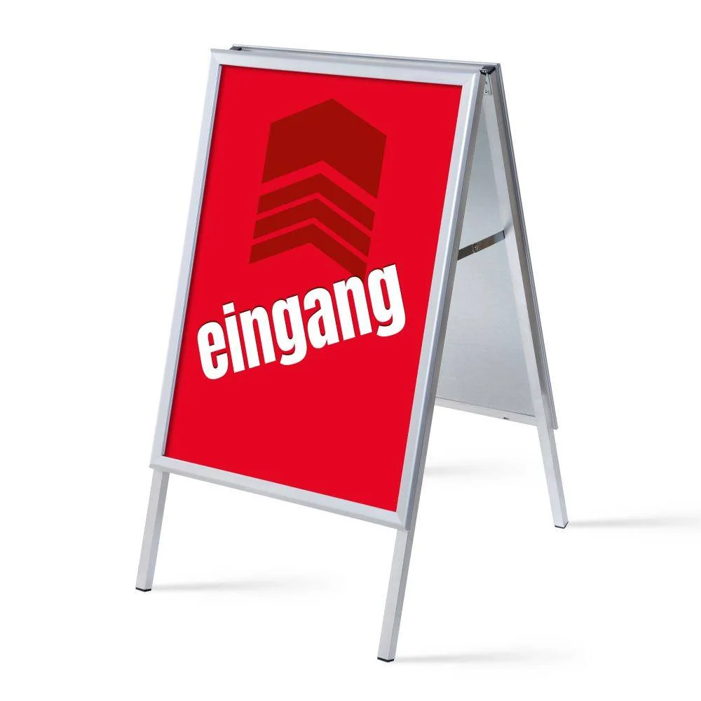 Kundenstopper A1 Komplettset Eingang Rot Deutsch