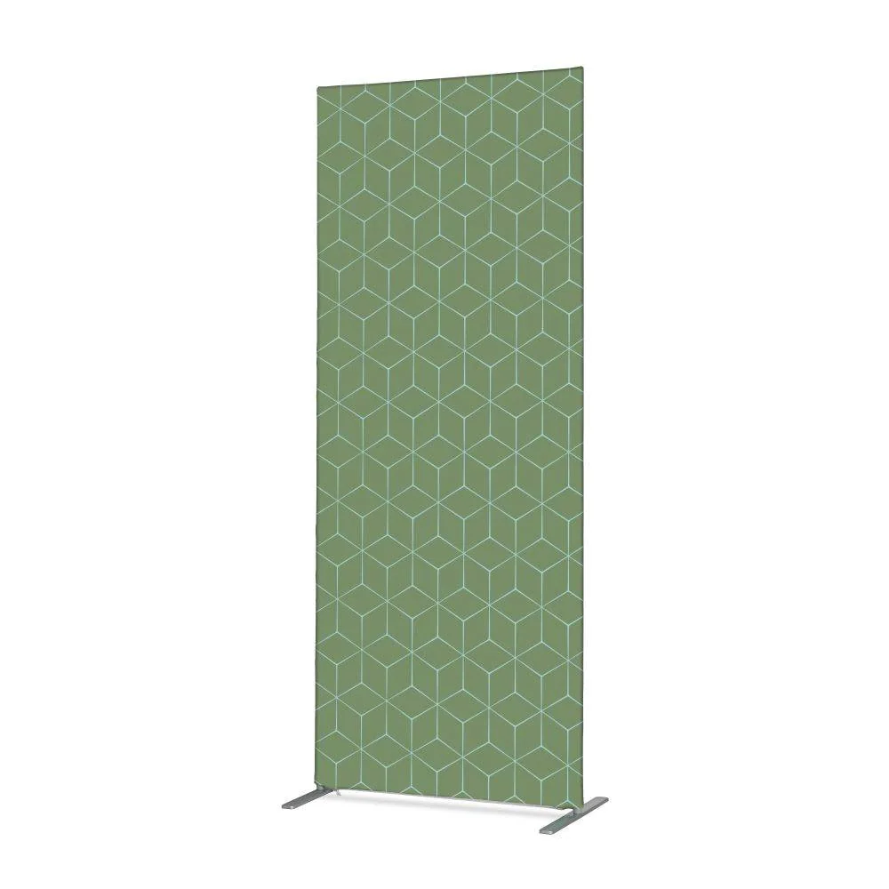 Textil Raumteiler Deko 85-200 Hexagon Grün