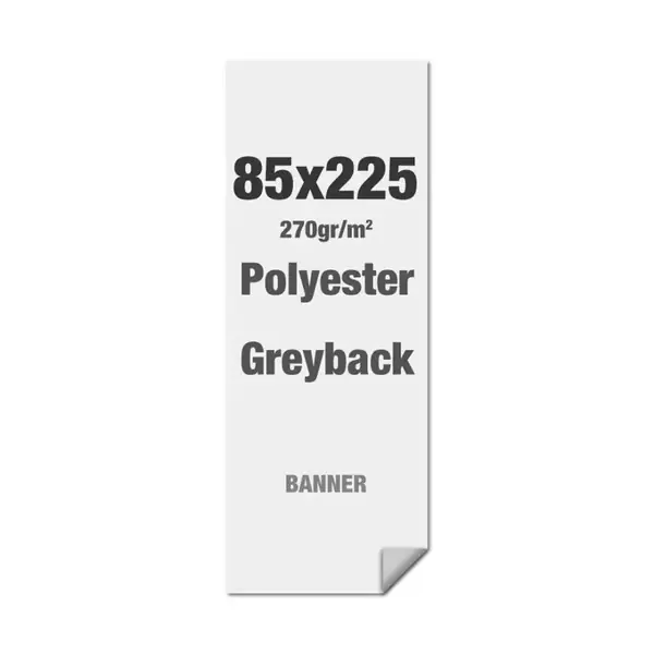 Polyester-Greyback 270 g/m2 85 x 225 cm PVC-Frei
