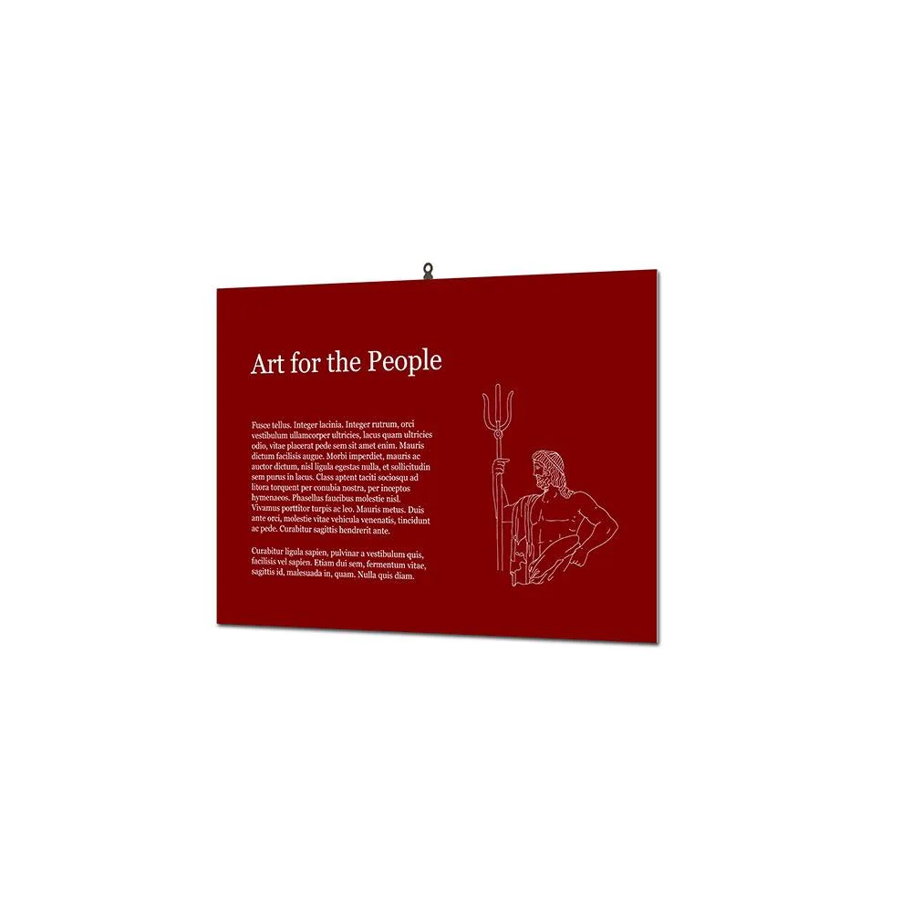 Indoor Wandschild Basic 30 x 40 cm KAPA® 5 mm