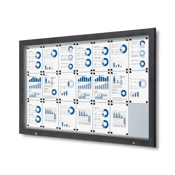Schaukasten Außen Premium 21XA4 RAL 7016