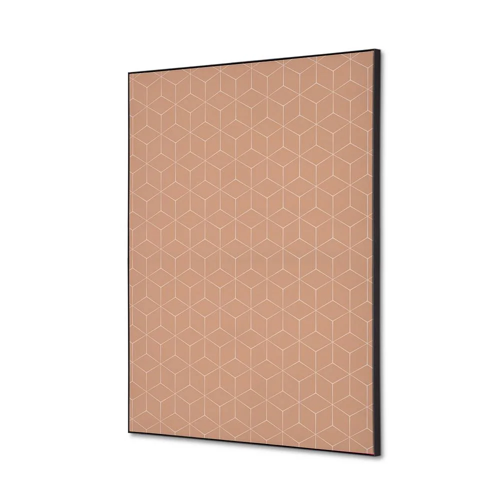 Spannstoff Wanddekoration SET A2 Hexagon Beige