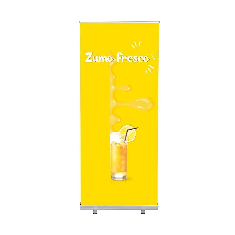 Roll-Banner Budget 85 Komplettset Frischer Saft Spanisch